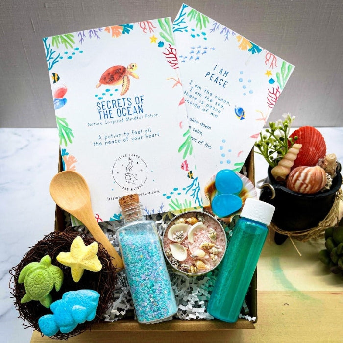 Little Hands and Nature Secrets Of The Ocean - I Am Peace Box