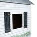 Modern Farmhouse Cardboard Playhouse window