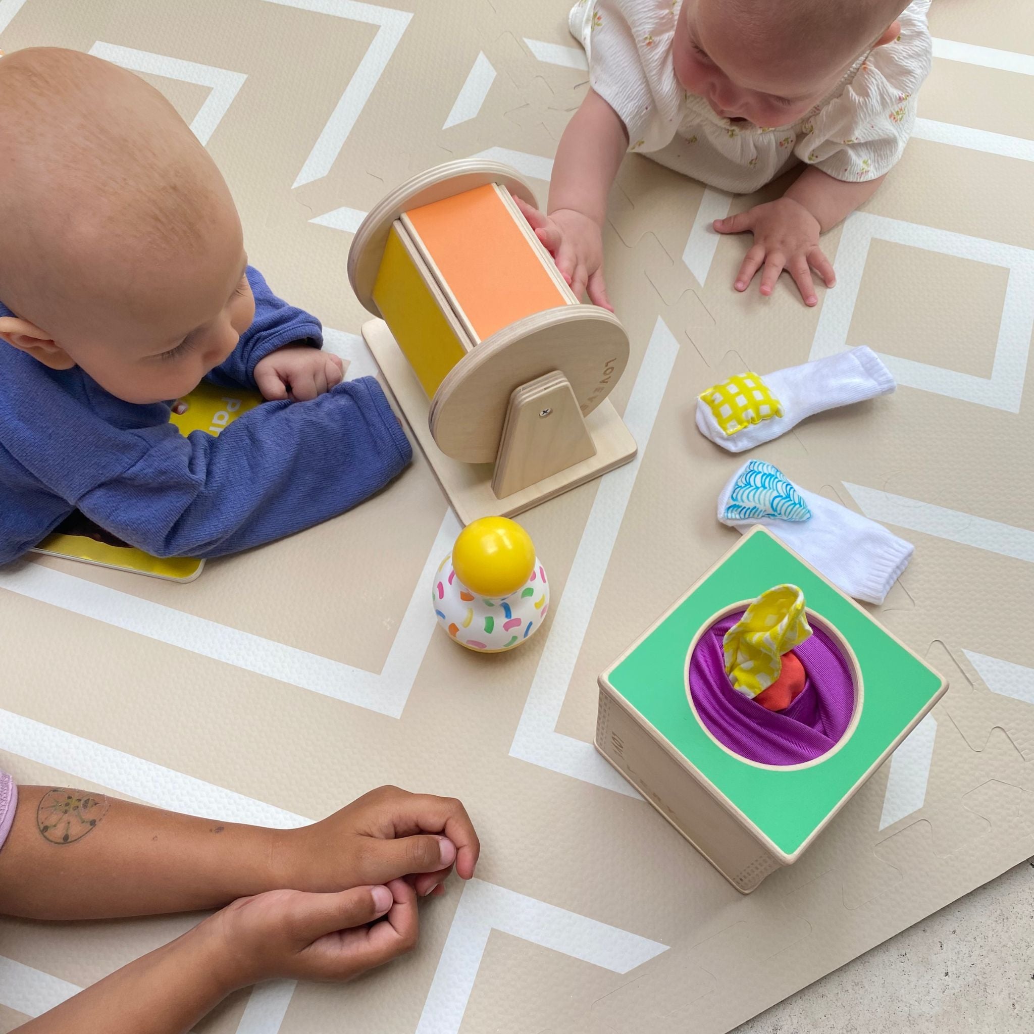 Modern Blocks Play Mat | Desert Sand