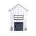 Modern Farmhouse Cardboard Playhouse back view