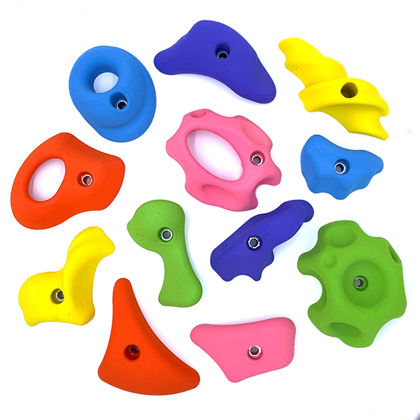 Colorful Chunky Monkey Rock Wall Holds