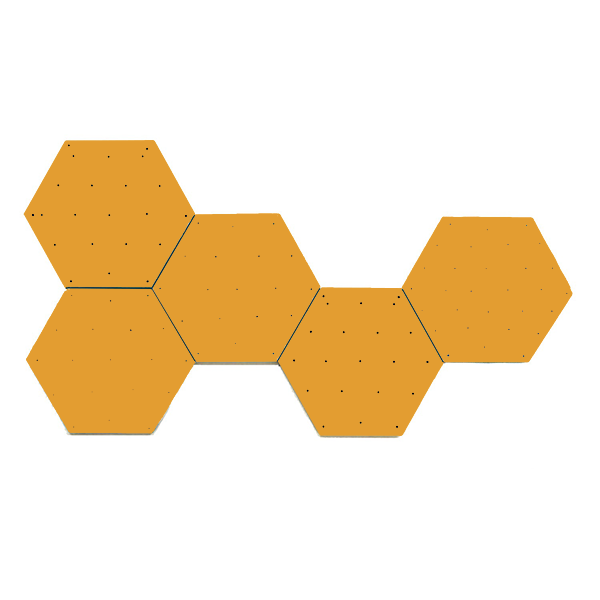 Hexagon Rock Wall Panel + FLAT FRAME