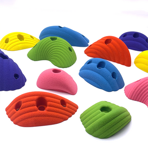 Multi Color Wave Rock Wall Holds | Bolt On or Screw On