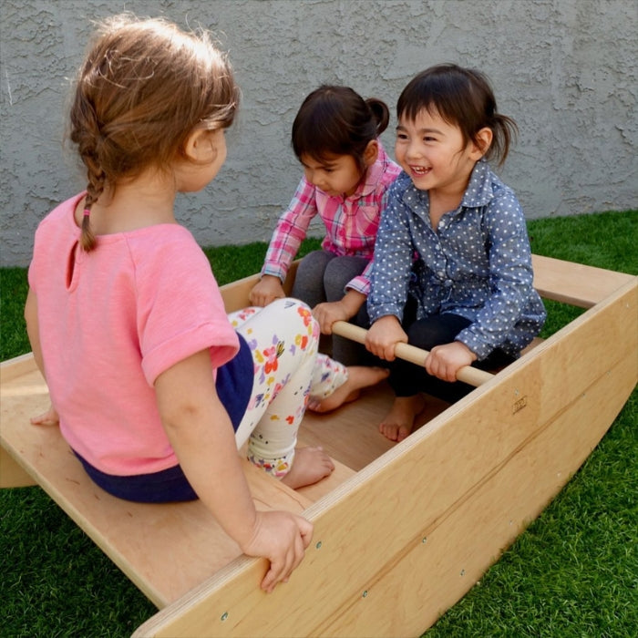RAD Children's Furniture Rocking Boat  Steps Kids Playing