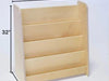 RAD Children's Furniture Tiered Montessori Bookshelf Dimensions