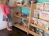 RAD Children's Furniture Tiered Montessori Bookshelf With Toddler