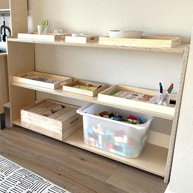 RAD Infant Montessori Shelf With Toys