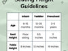 RAD Montessori Cube Chair Seat Height Guidelines