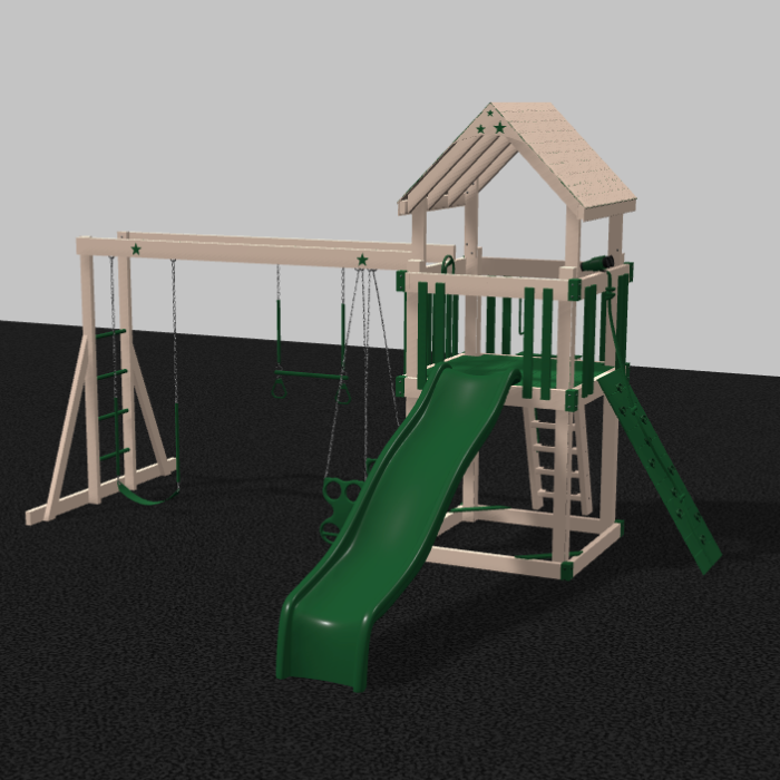 Shooting Star Climber Vinyl Swing Set