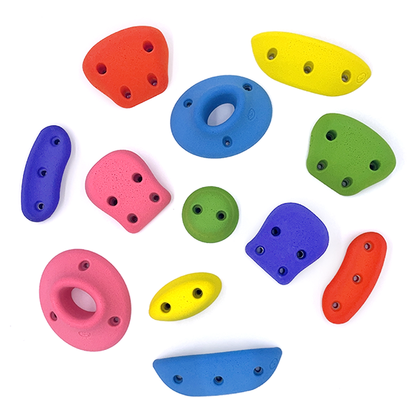 Colorful Smooth Move Rock Wall Holds