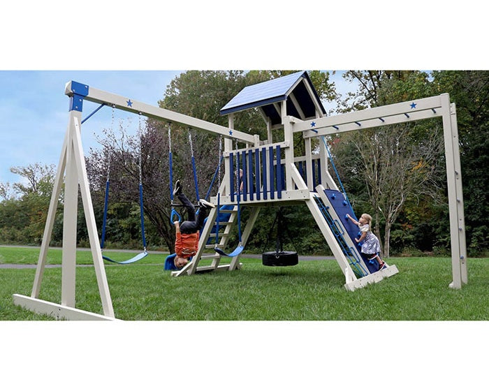 Star Swingsets Comet Playground In Vinyl Full View