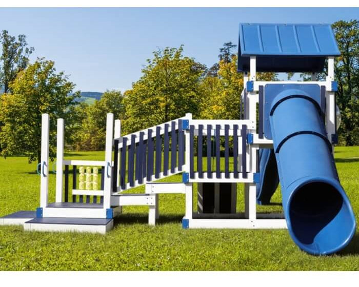 Sta rSwingsets Knights Castle Commercial Playsets Front View