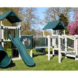 Star Swingsets Star Palace Commercial Playsets Front View
