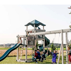 Star Swingsets Super Star Playground In Vinyl Full View