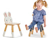 Tender Leaf Forest Rabbit Chair girl sitting