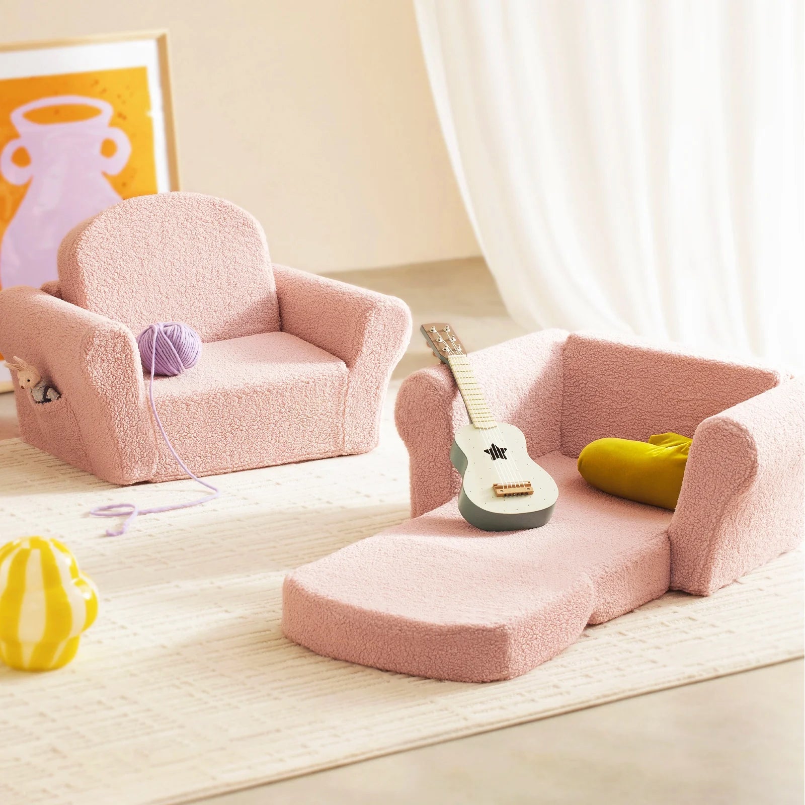 Afternoon Couch | Pink Kids Chair