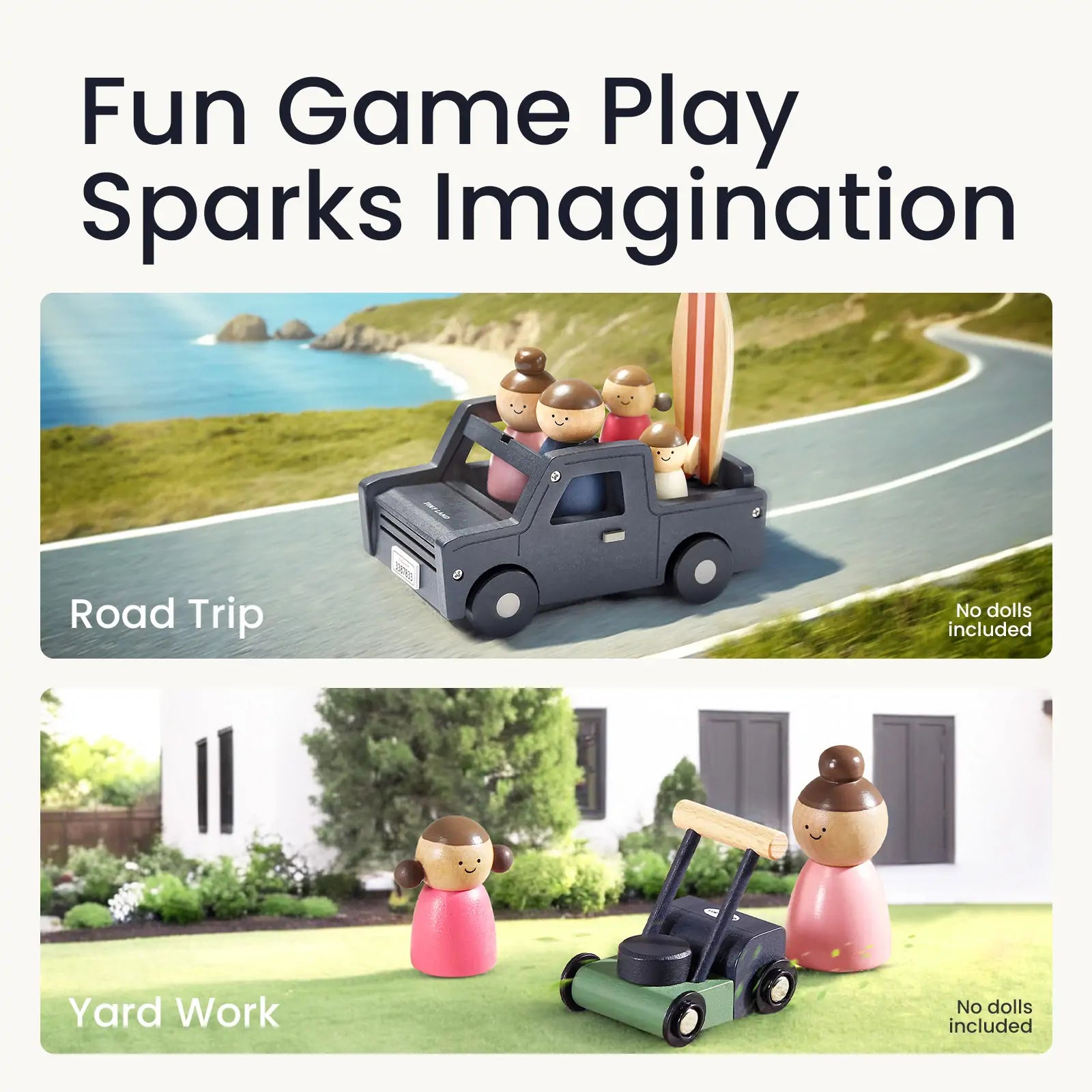 Tiny Land® Wooden Dollhouse Garage
