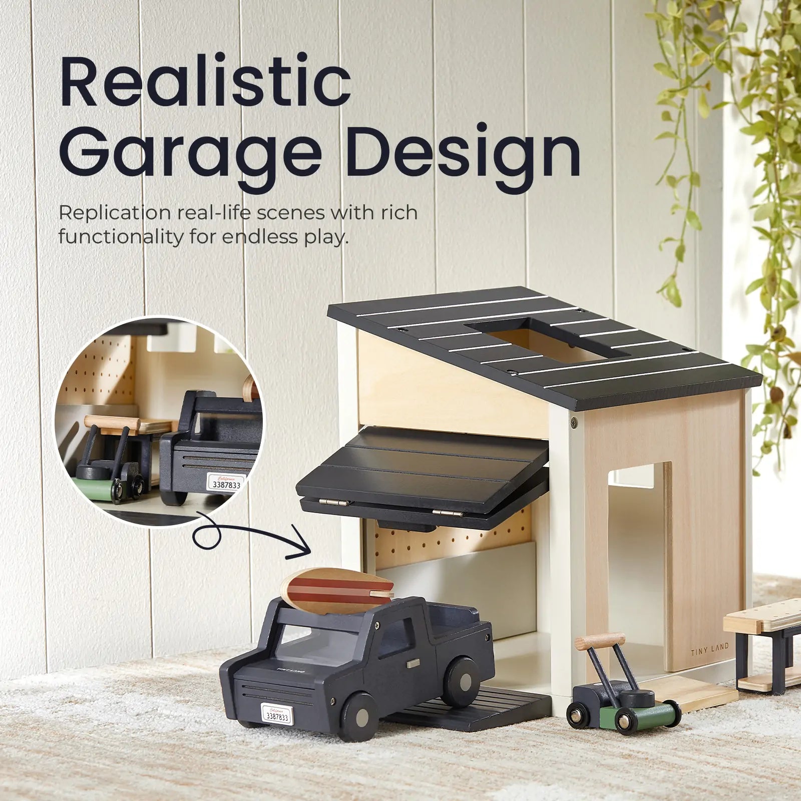 Tiny Land® Wooden Dollhouse Garage