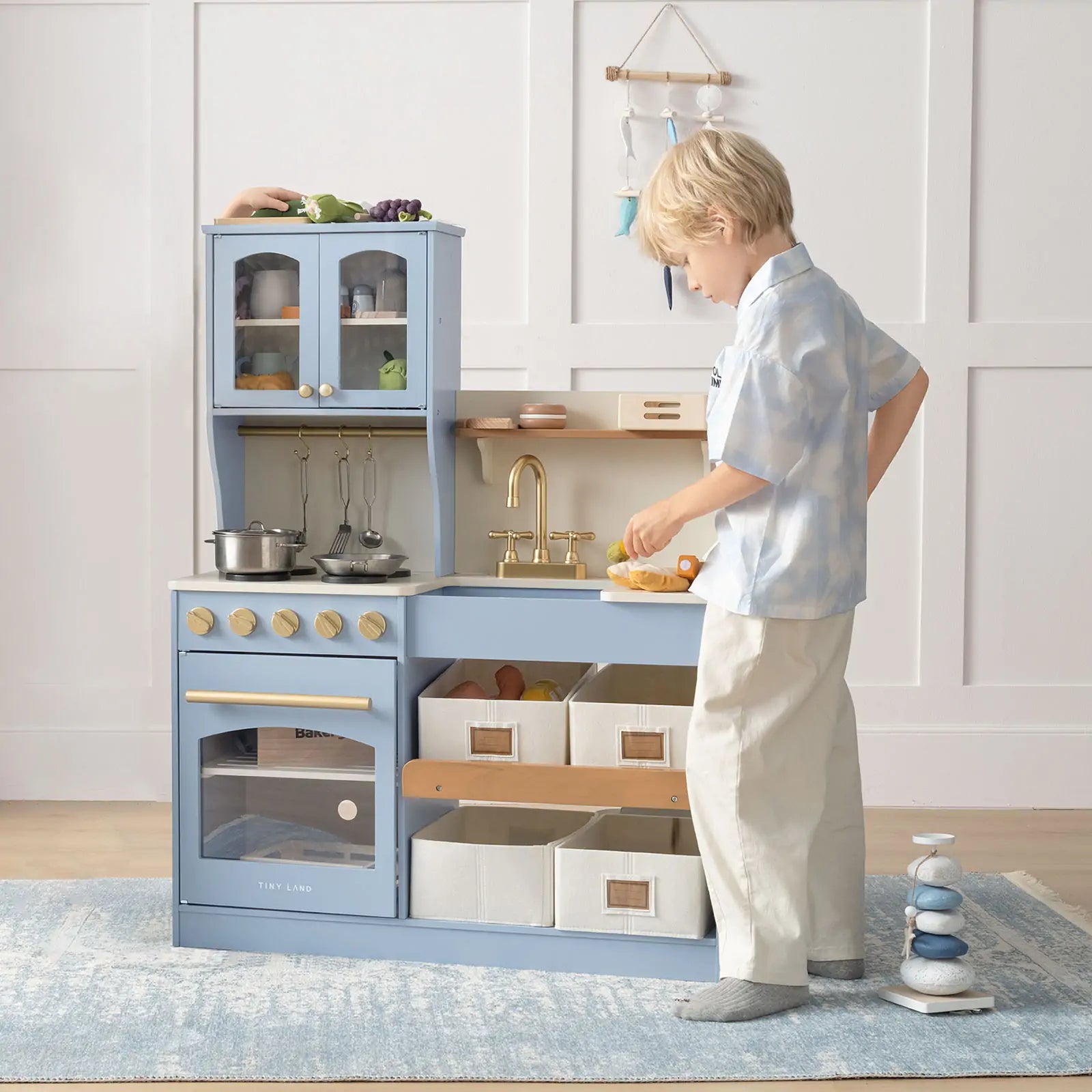 Tiny Land® Play Kitchen | Blue