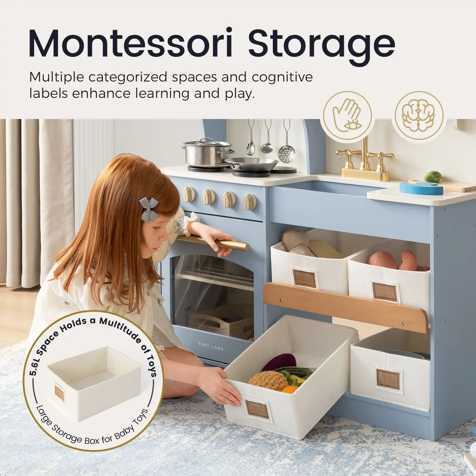 Tiny Land® Play Kitchen | Blue
