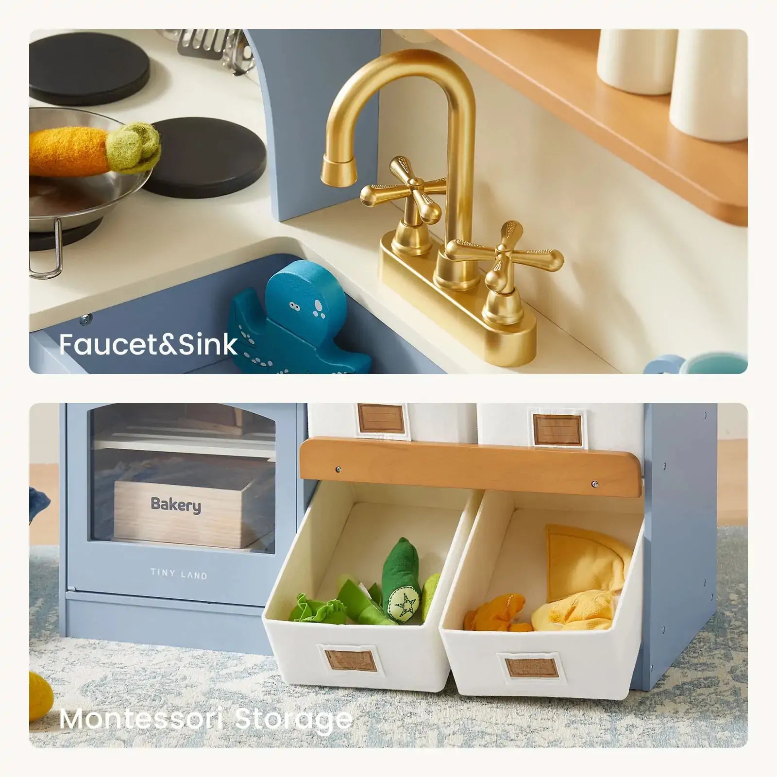 Tiny Land® Play Kitchen | Blue