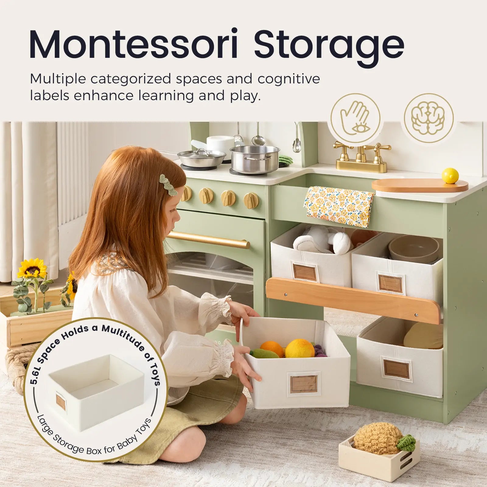 Tiny Land® Play Kitchen | Green