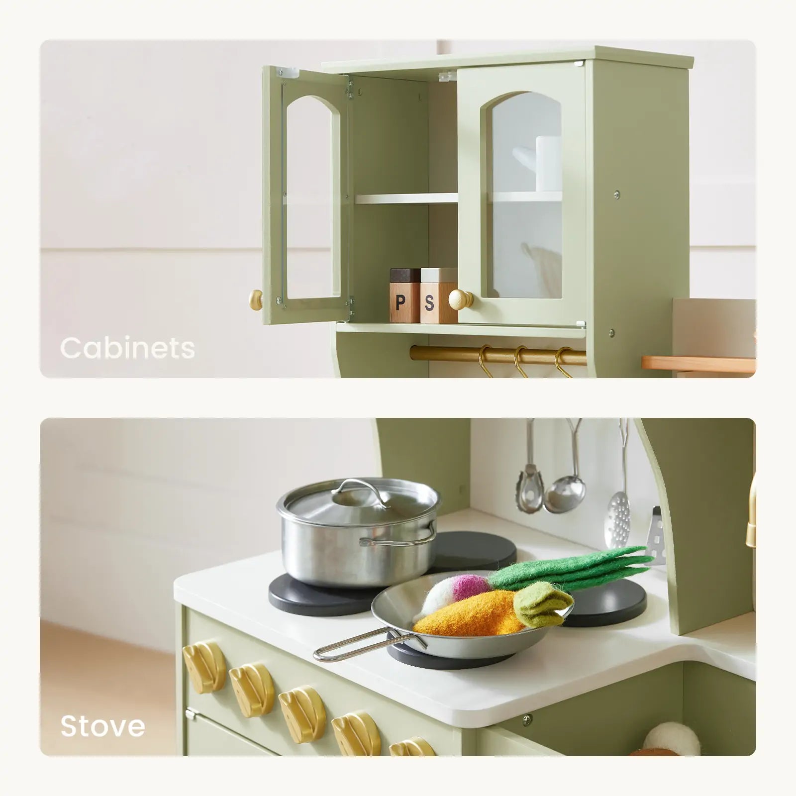 Tiny Land® Play Kitchen | Green