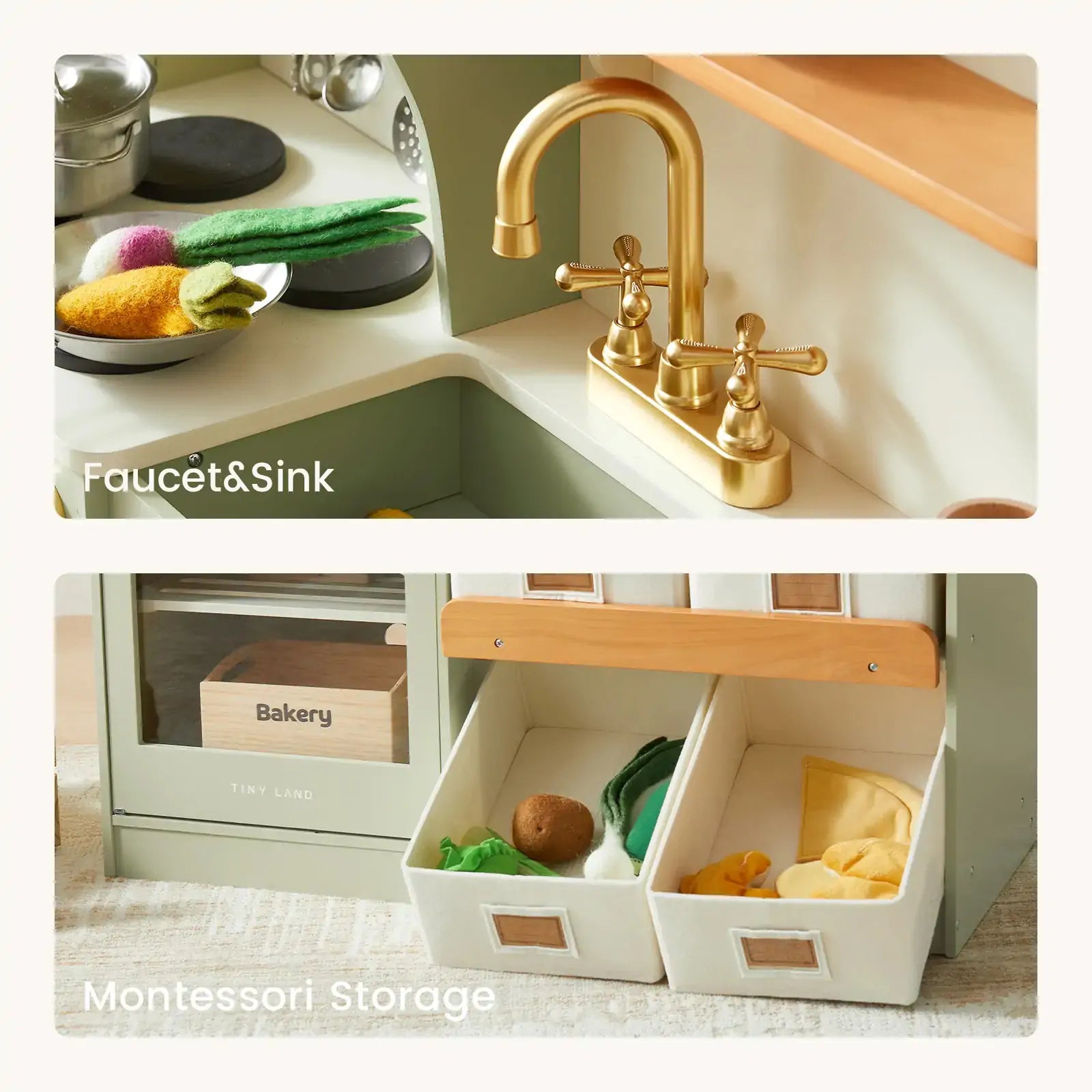 Tiny Land® Play Kitchen | Green