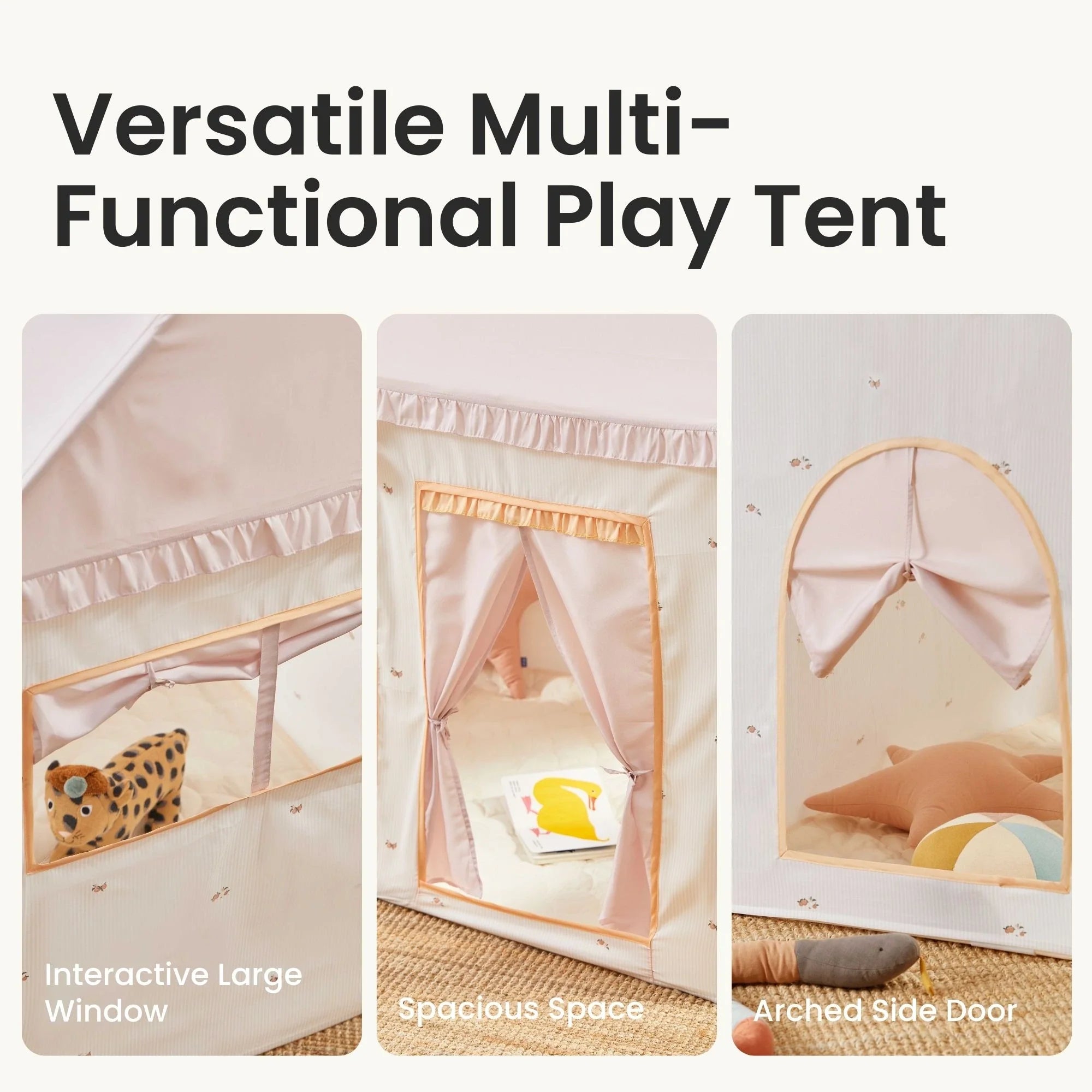 Tiny Land® White and Pink Play Tent