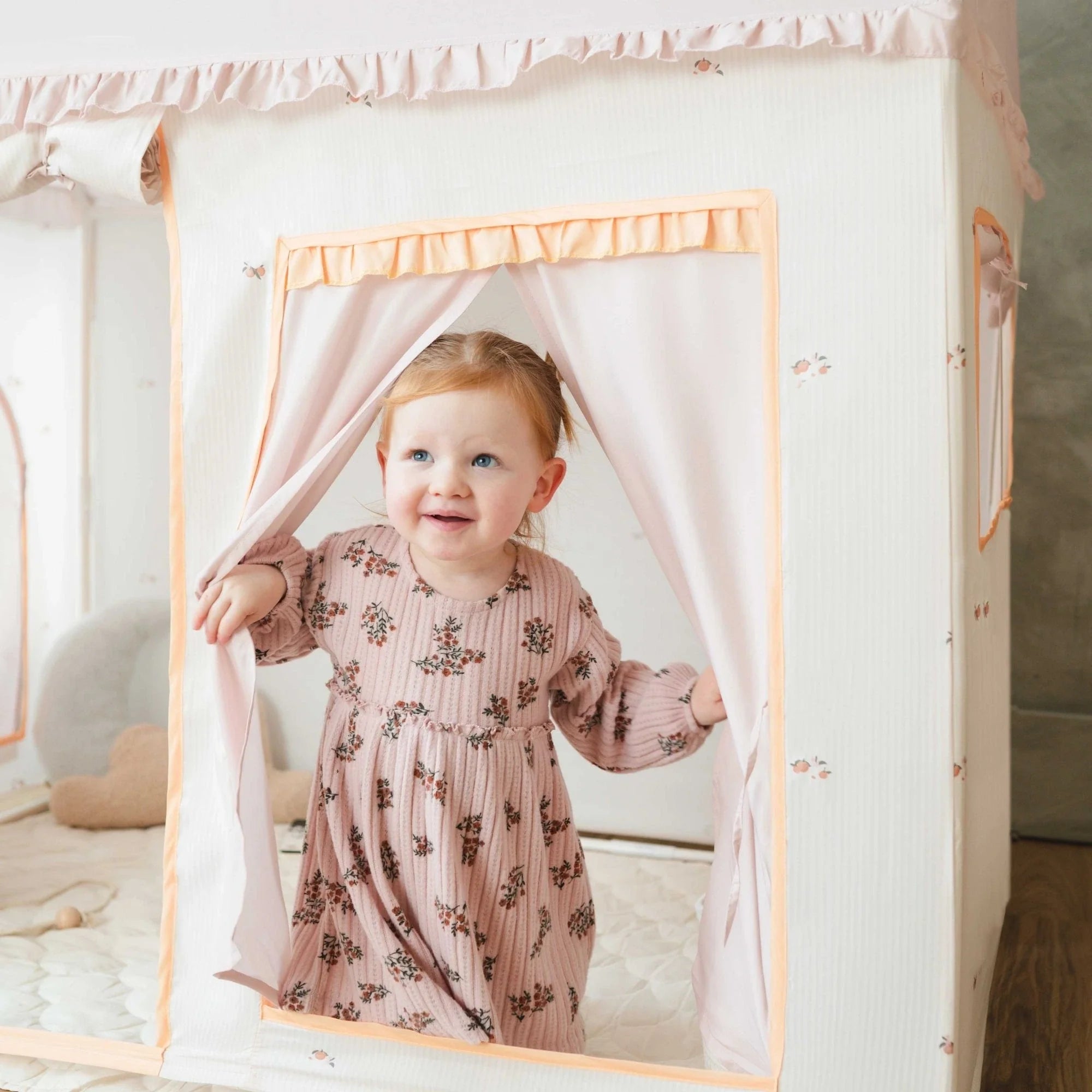 Tiny Land® White and Pink Play Tent