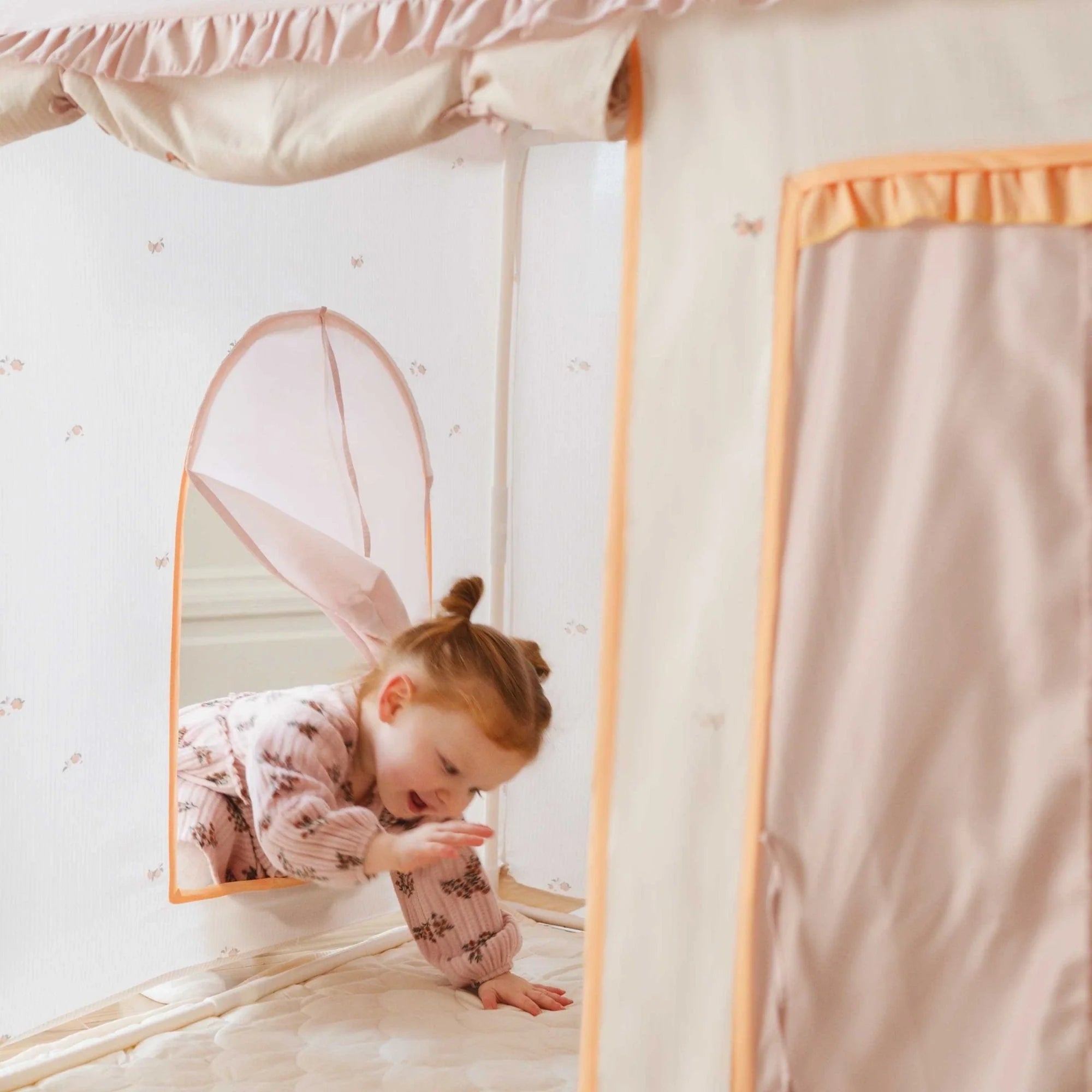 Tiny Land® White and Pink Play Tent