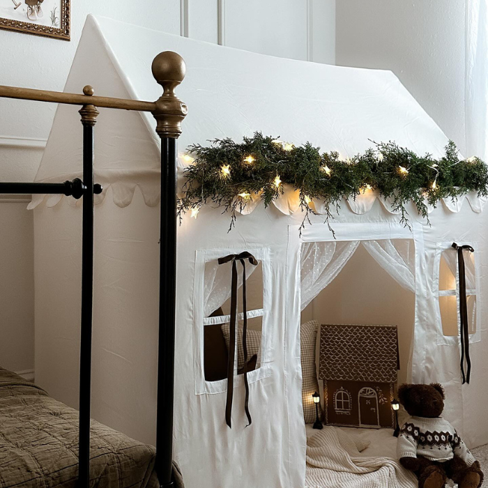 Tiny Land White Playhouse Tent