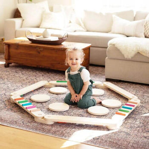 Tiny Land® Balance Beam Round Set Up