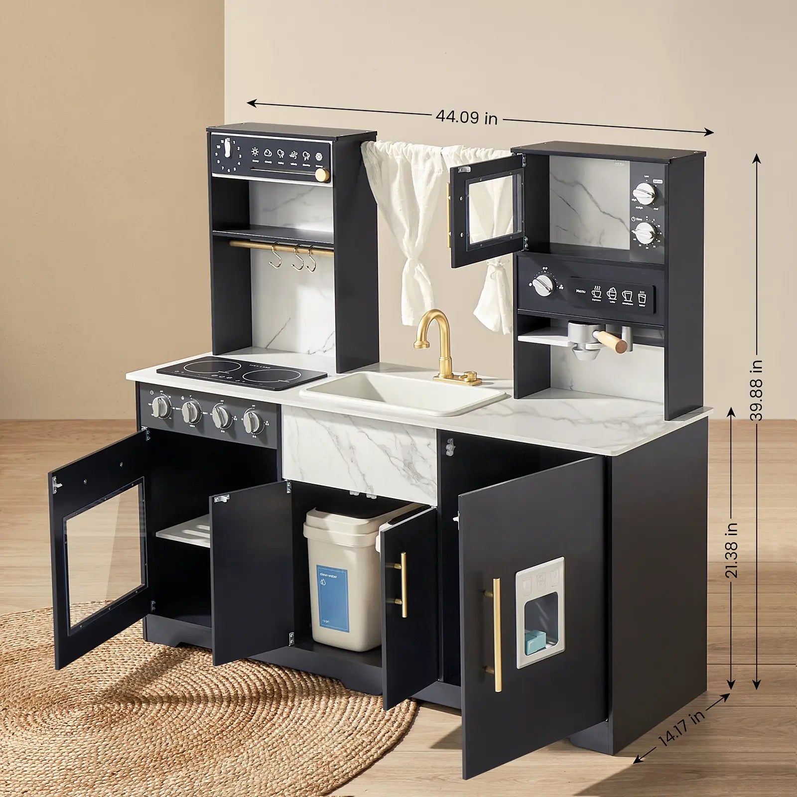 Tiny Land® Iconic Aqua Kitchen with Real-Flow Water System