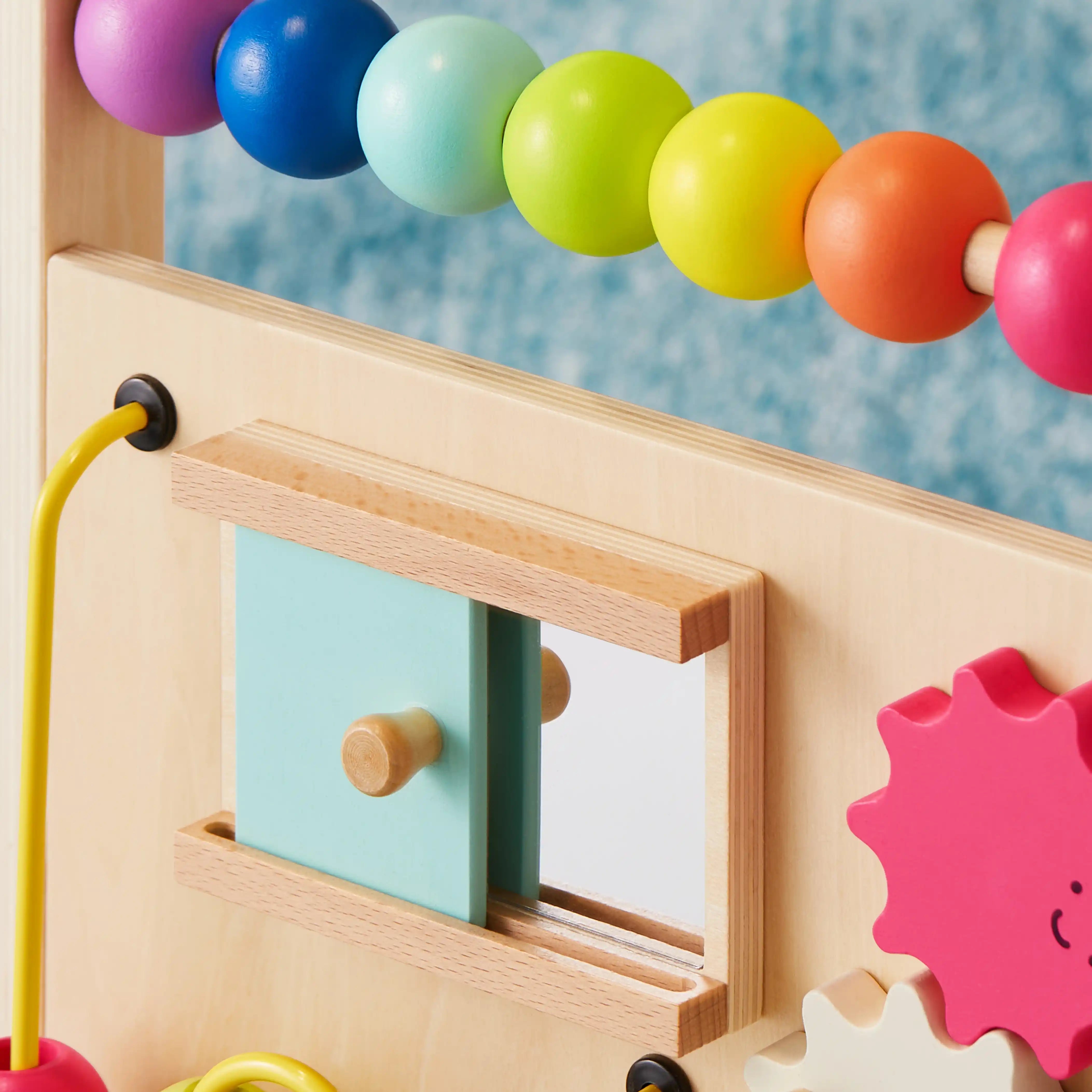 Tiny Land®  Wooden Activity Walker | Rainbow