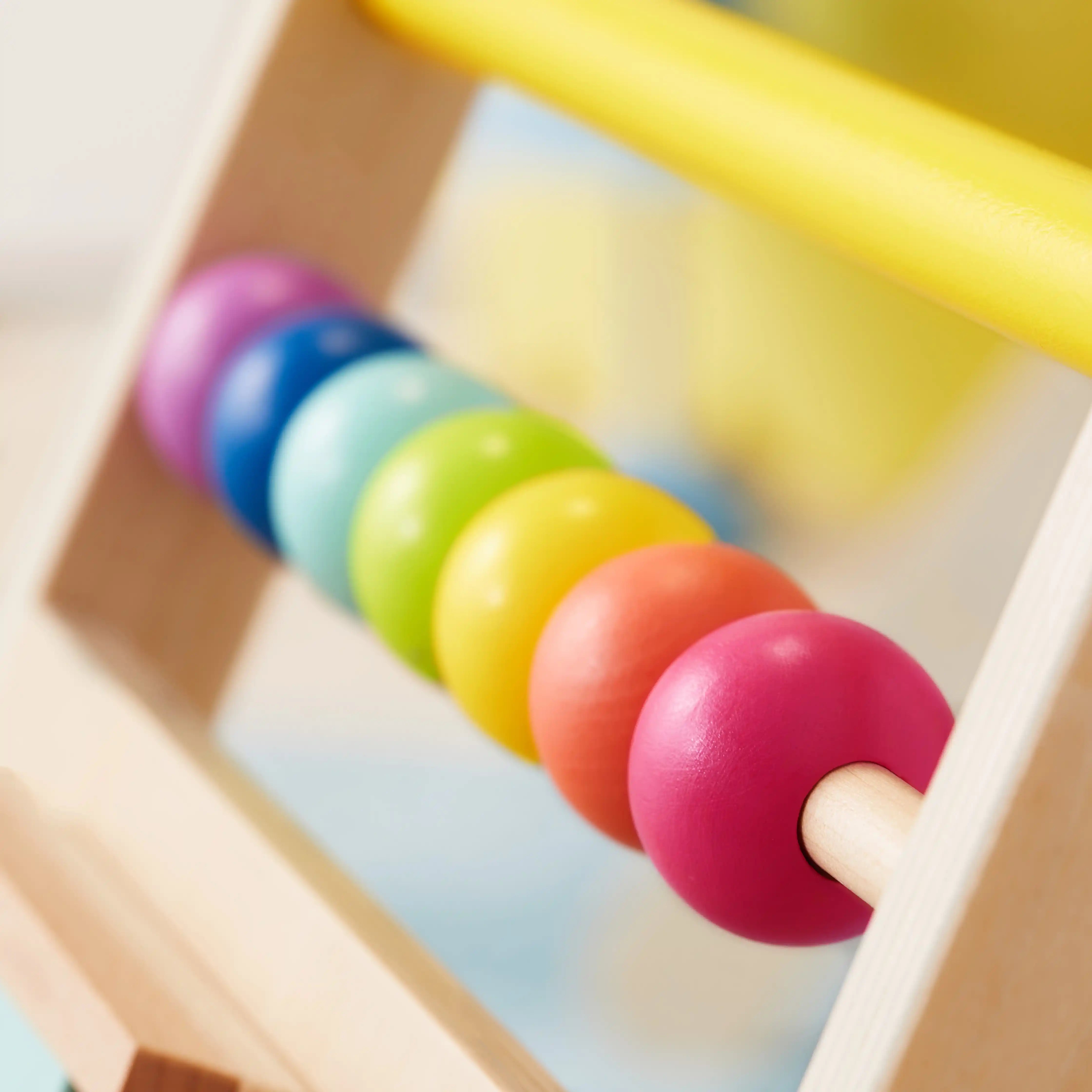 Tiny Land®  Wooden Activity Walker | Rainbow