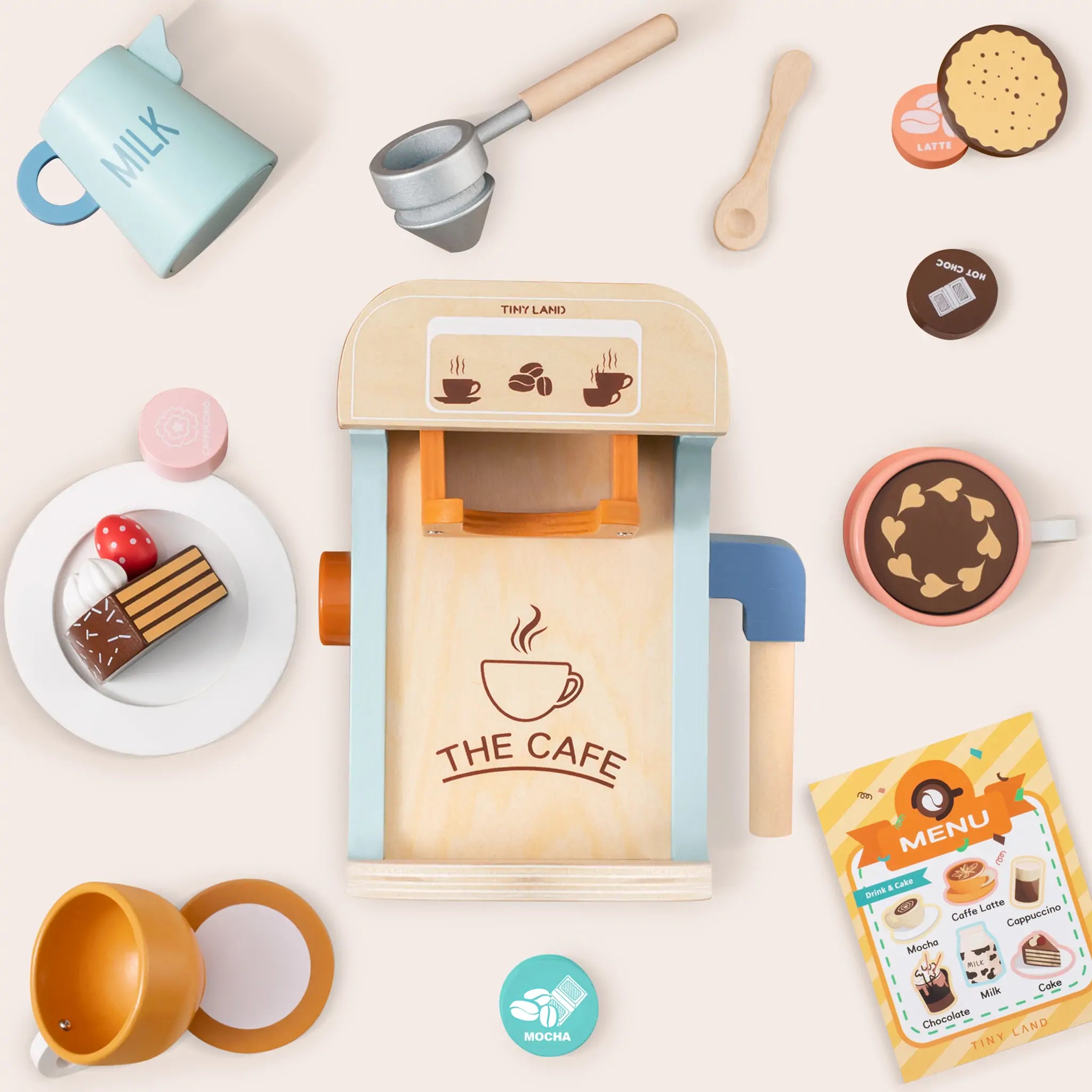 Tiny Land® Wooden Play Coffee Maker