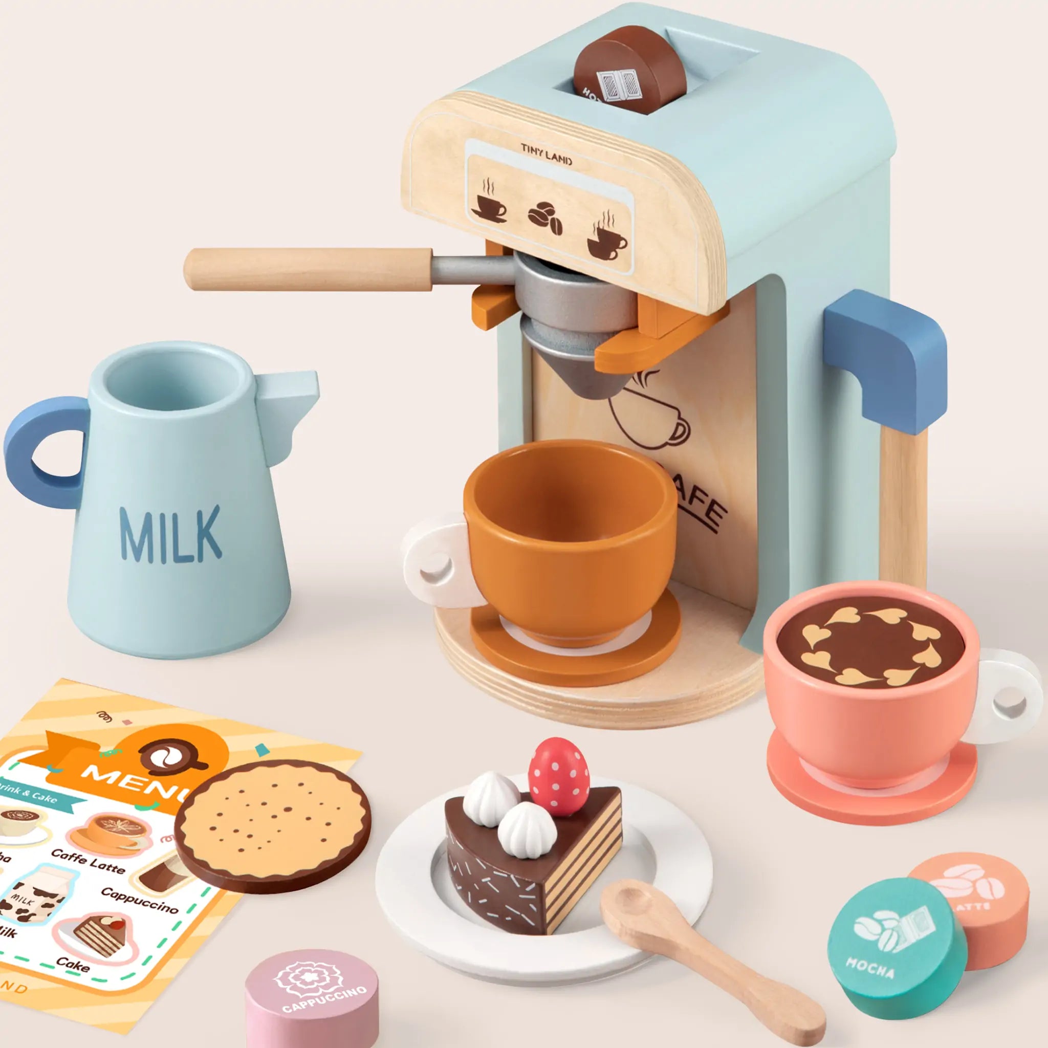 Tiny Land® Wooden Play Coffee Maker
