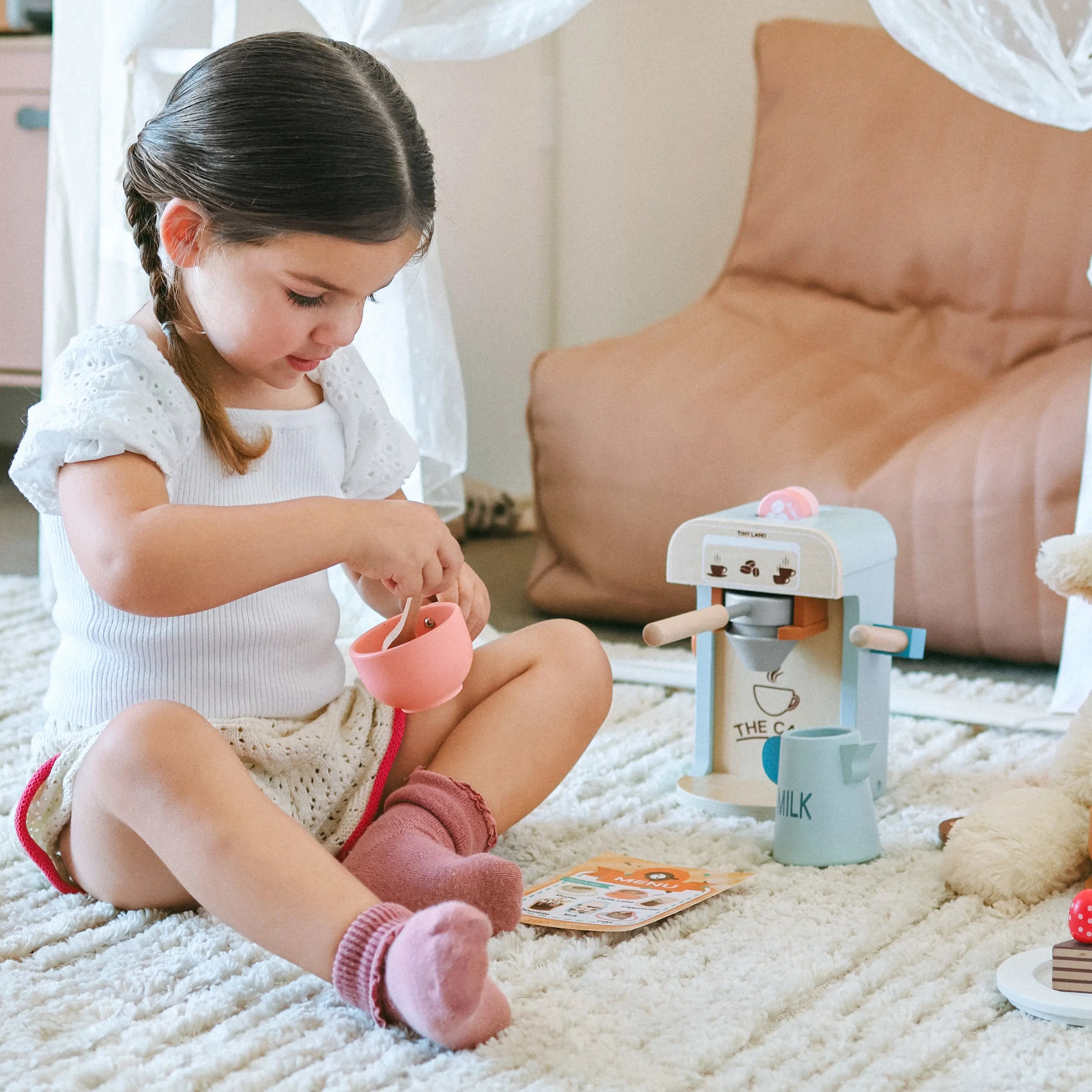 Tiny Land® Wooden Play Coffee Maker