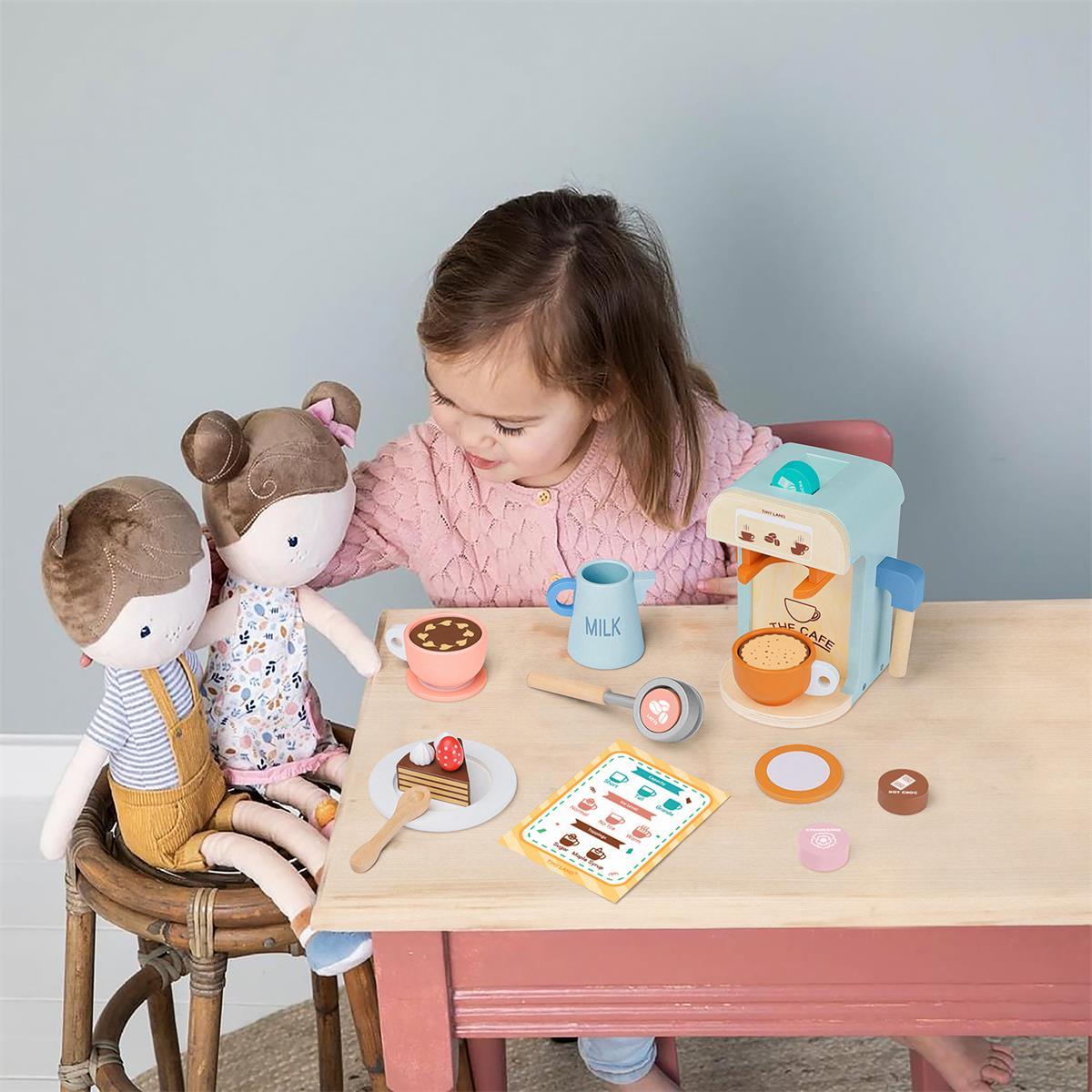 Tiny Land® Wooden Play Coffee Maker