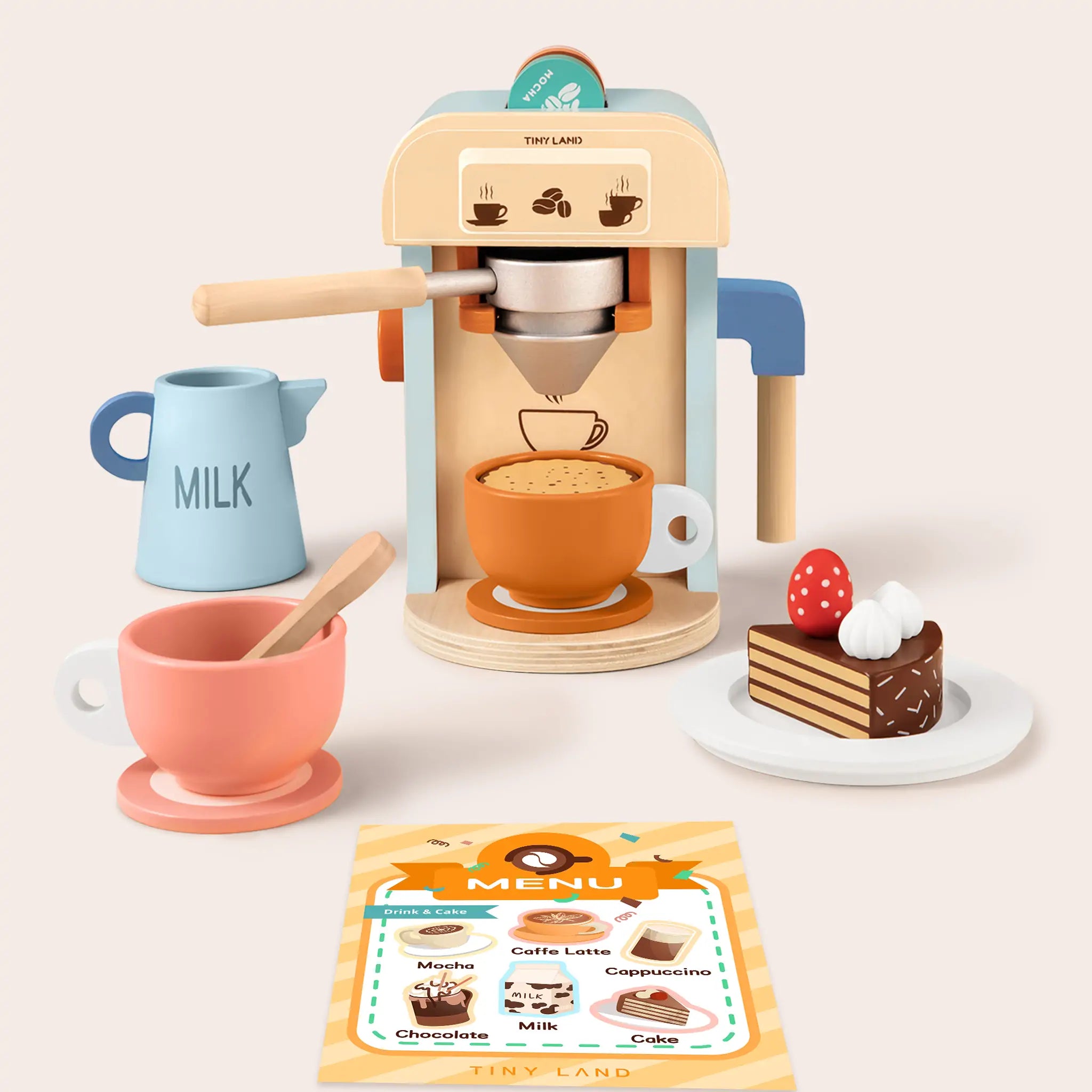 Tiny Land® Wooden Play Coffee Maker