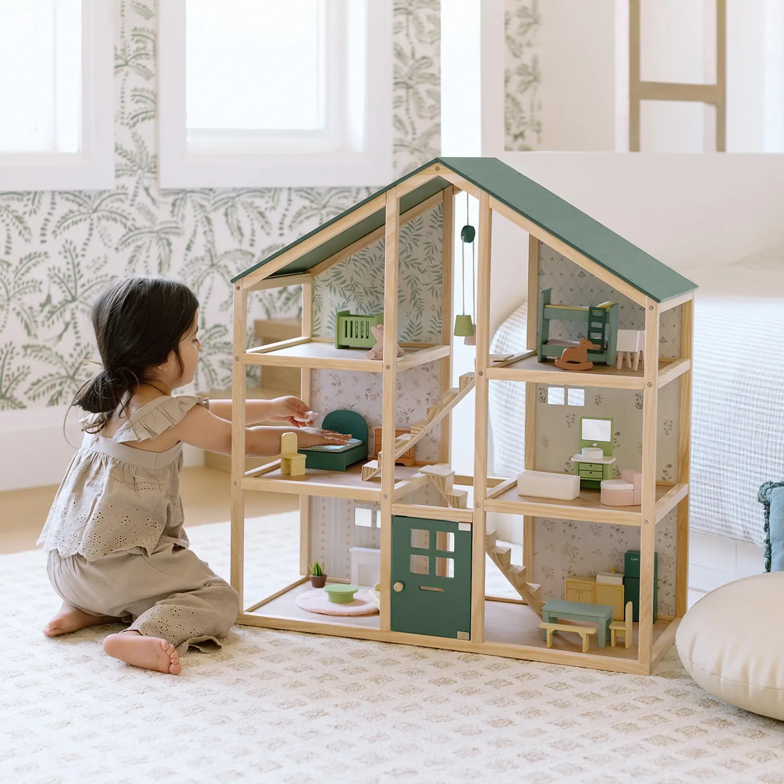 Tiny Land® Sweetwood Evergreen Dollhouse
