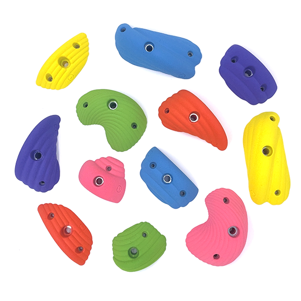 Colorful Wave Kids Rock Climbing Wall Holds