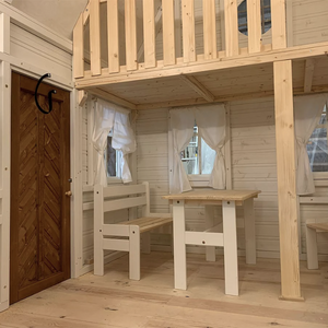 Whole Wood Farmhouse Playhouse with gambrel roof 2