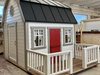 Whole Wood Farmhouse Playhouse with gambrel roof 2