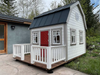 Whole Wood Farmhouse Playhouse with gambrel roof 2