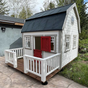 Whole Wood Farmhouse Playhouse with gambrel roof 2