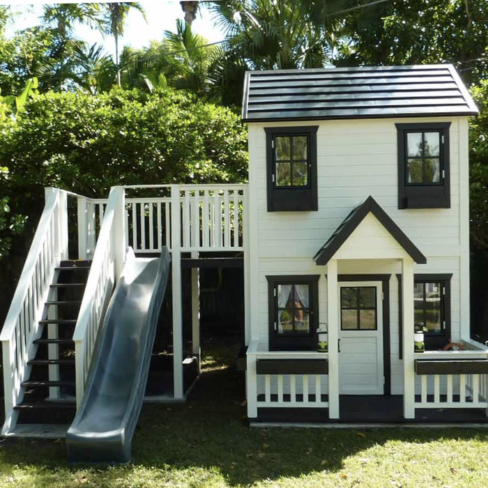 White best sale wooden playhouse