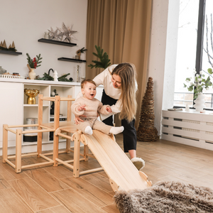 Wood and Hearts Montessori Climbing Cube Lifestyle