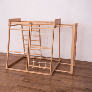 Montessori Indoor Playground in Natural Wood